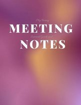 My Boring Meeting Survival Guide and Notes: 8.5x11 Meeting Notebook and Puzzle Book