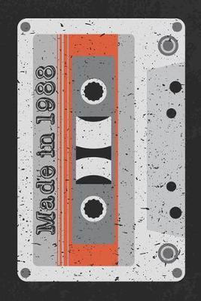 Made In 1988: A Retro Blank Lined Notebook For Fans Of The 1980s, Vintage Music Cassette Mix Tape - Culture Of Pop