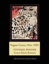 Vogue Cover, Nov. 1939: Vintage Poster Cross Stitch Pattern