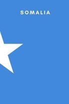 Somalia: Country Flag A5 Notebook to write in with 120 pages