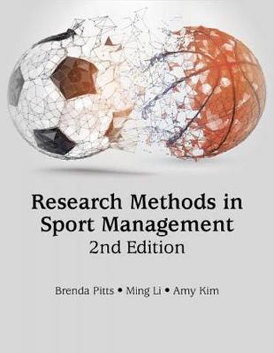 Research Methods in Sport Management 9781940067315 Brenda G Pitts