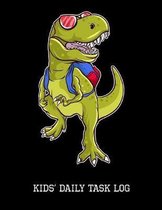 Kids' Daily Task Log: T-Rex, Childrens Responsibility Checklist