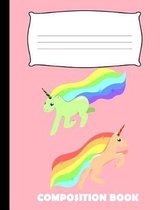 Composition Book: Unicorn Composition Notebook Wide Ruled