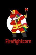 Firefightcorn: Dabbing Firefighter Unicorn Notebook to Write in, 6x9, Lined, 120 Pages Journal