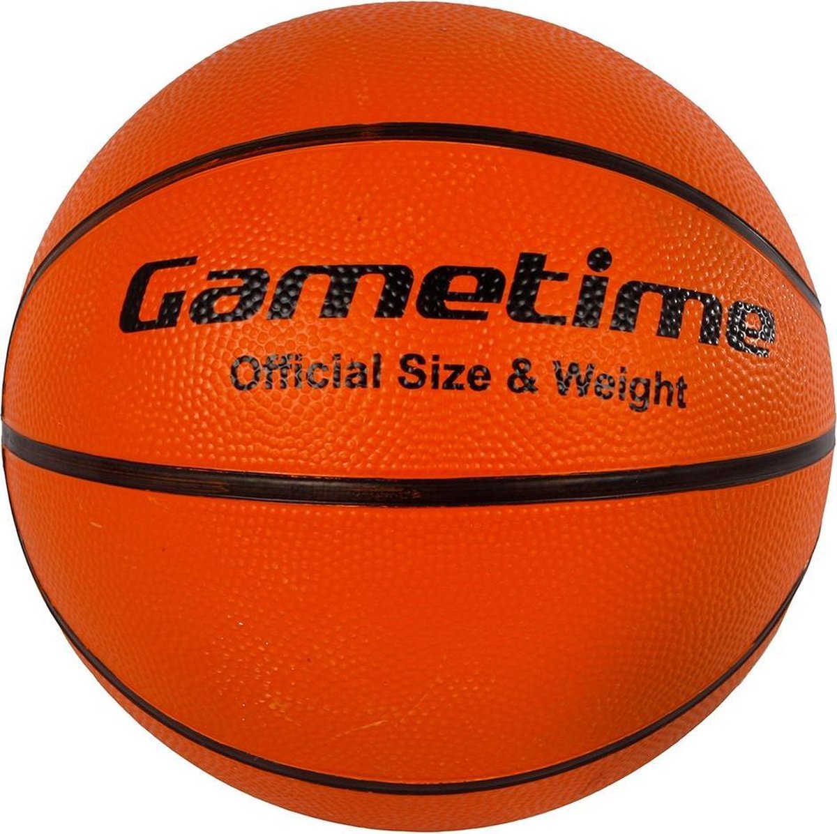 Gametime Basketbal 520 Gram Rubber Oranje Maat 7