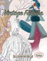 4 in 1 coloring book for adults Victorian - Edwardian - 1920's - 1950's fashion