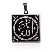 RVS Hanger STAINLESS STEEL - Arabische Letters - Allah - Zilver