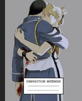 Notebook: Fullmetal Alchemist Japan Soft Glossy Cover Graph Paper Pages Book 7.5 x 9.25 Inches 110 Pages