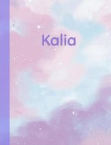 Kalia: Personalized Composition Notebook - College Ruled (Lined) Exercise Book for School Notes, Assignments, Homework, Essay