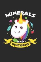 Minerals and unicorns: 6x9 Minerals - dotgrid - dot grid paper - notebook - notes