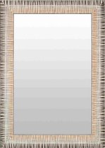 Spiegel Modern Bruin & Oranje 48x98 cm – Hermine – Houten Spiegel – Retro Spiegel – Spiegels Groot – Perfecthomeshop