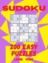 Sudoku: 200 Easy Puzzles Large Print