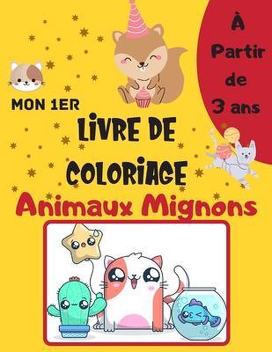 Mon 1er Livre De Coloriage Animaux Mignons Swaz Coloring Boeken Bol Com