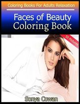 Faces of Beauty Coloring Book For Adults Relaxation 50 pictures