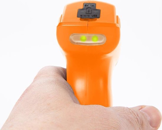 Toolland Drukspuit, elektrisch, regelbare sproeikop, ledindicator, 1 liter, wit/oranje/zwart van Merkloos	 — afbeelding 2