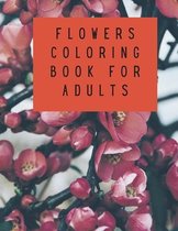 Flowers coloring book for adults