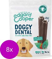 Edgard&Cooper Doggy Dental Aardbei&Munt - Hondensnacks - 8 x L