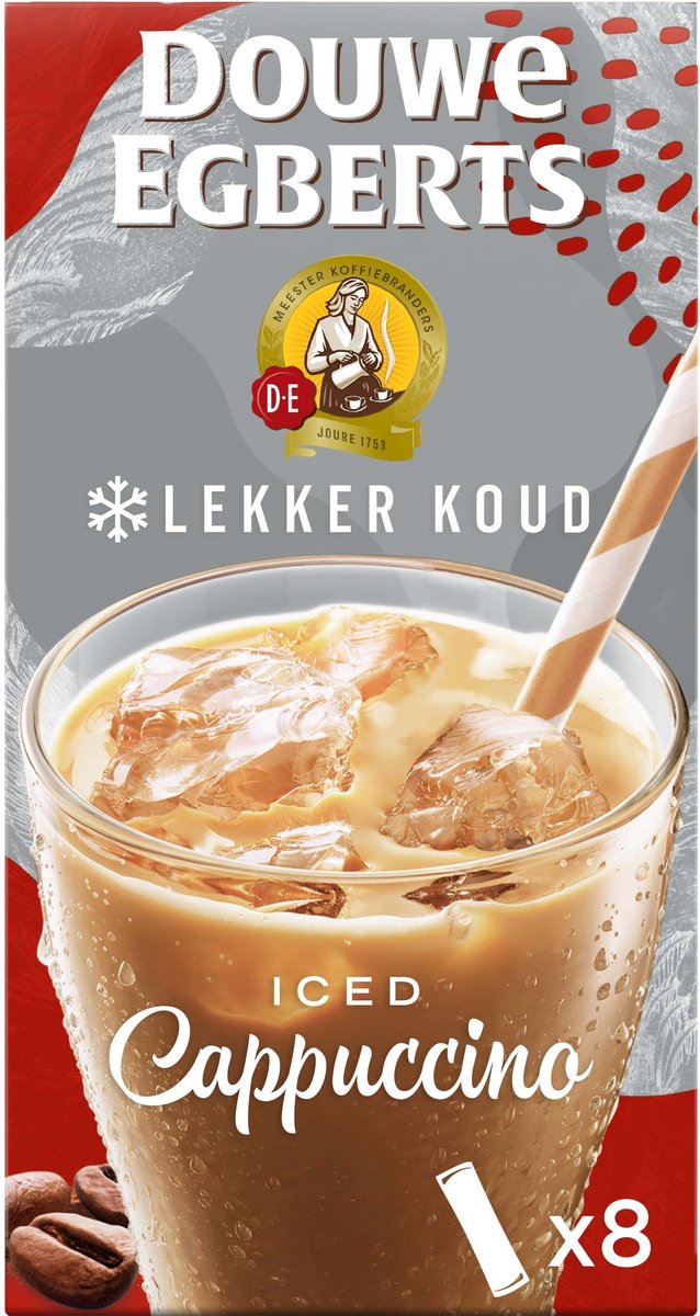 Douwe Lekker Koud Cappuccino Oplosbare IJskoffie - x 8 zakjes - makkelijk... | bol.com