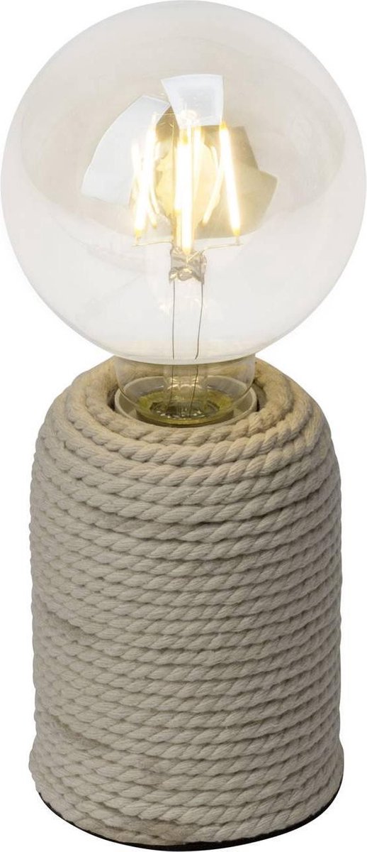 BRILLIANT lamp Cardu tafellamp naturel | 1x G95, E27, 40W, geschikt voor standaardlampen (niet inbegrepen) | Schaal A ++ tot E | Met snoerschakelaar
