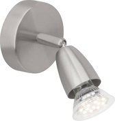 BRILLIANT lamp Amalfi LED wandspot ijzer | 1x LED-PAR51, GU10, 3W LED reflectorlamp inbegrepen, (250lm, 3000K) | Schaal A ++ tot E | Draaibare kop