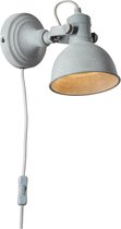 BRILLIANT lamp Katie wandspot aanvoerleiding grijs beton | 1x PAR51, GU10, 50W, geschikt voor reflectorlampen (niet inbegrepen) | Schaal A ++ tot E | Draaibare kop