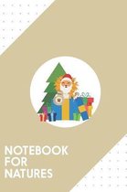 Notebook for Natures: Dotted Journal with Santa Lion with Presents and Tree Design - Cool Gift for a friend or family who loves season prese