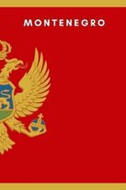 Montenegro: Country Flag A5 Notebook to write in with 120 pages