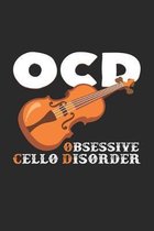 OCD Cello: 6x9 Cello - grid - squared paper - notebook - notes