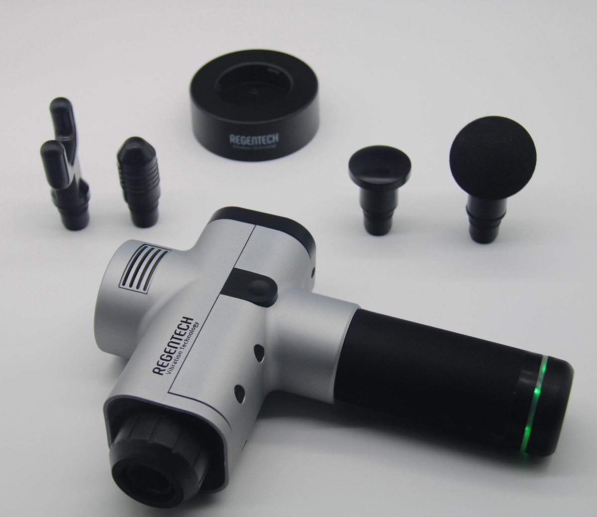 REGENTECH® Massage Gun Professioneel Grijs met 4 - afbeelding 3
