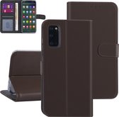 Samsung hoesje voor Galaxy S20 - Bruin - Book Case - Kaarthouder