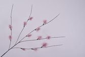 Viv! Home Luxuries Decoratietak dons - kunstbloem - roze - 110cm - topkwaliteit