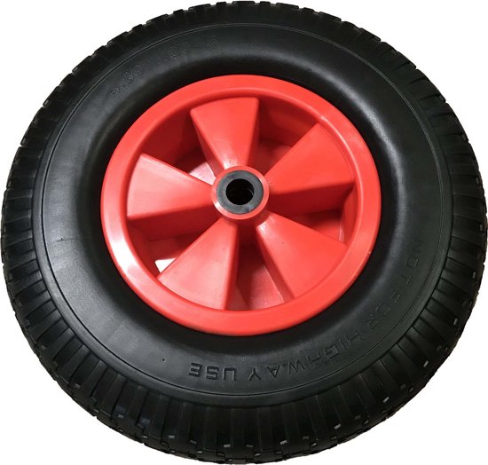 Wiel 4.00-8" - PU - as 20mm - Skelterwiel | bol.com