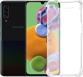 Hoesje Geschikt voor Samsung A90 Hoesje Shockproof Case Siliconen - Hoes Geschikt voor Samsung Galaxy A90 Hoes Cover Siliconen - Transparant