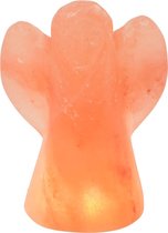 Engeltje met lamp oranje 15cm