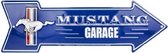 Mustang Garage Aluminium pijl 51 x 14,5 cm