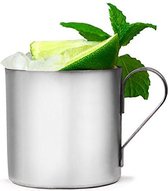 Roestvrijstalen Moscow Mule beker Arcoroc glas 350 ml | Unieke cocktailglas, cocktailkop, beker, roestvrij staal, metaal cocktail koffiebeker, camping beker