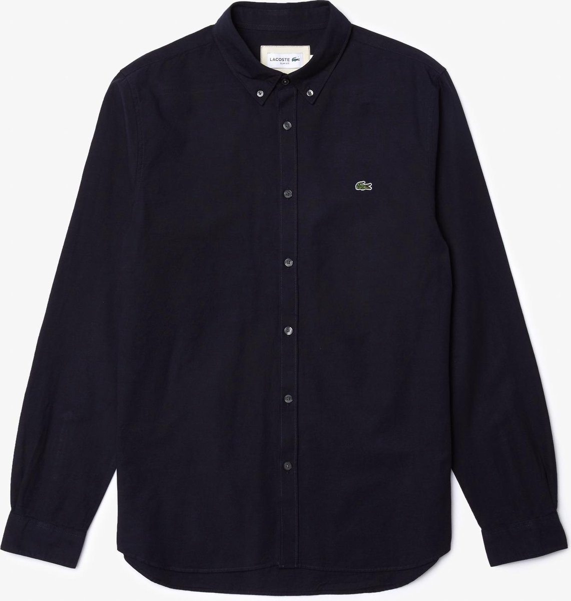 Lacoste Slim Fit Stretch Overhemd Heren Blauw