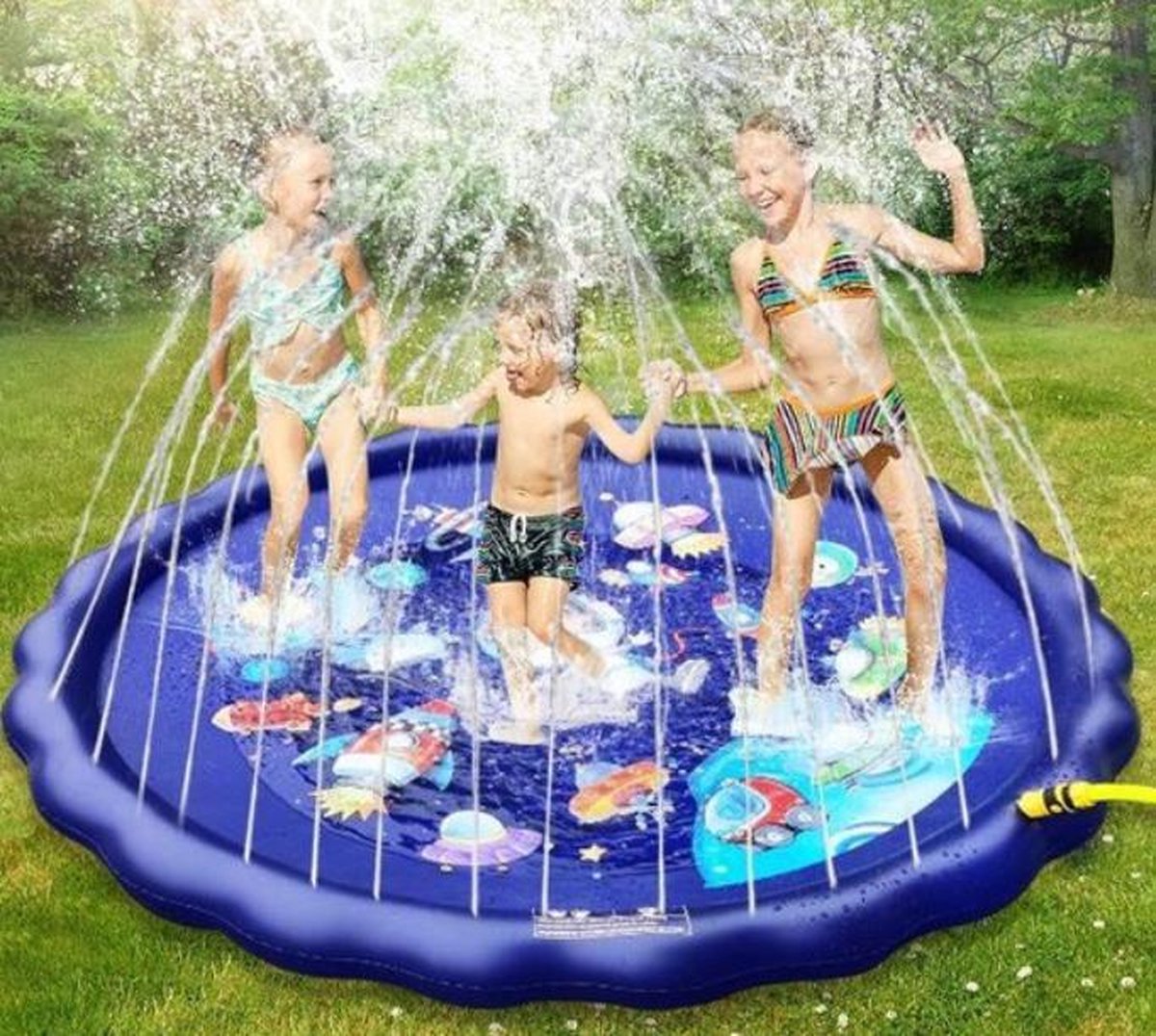 170cm Tapis de Jeu de Jet et d'éclaboussure d'eau Piscine pour bébé l'eau