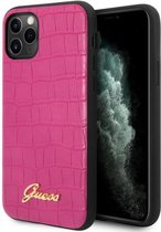 Guess Crocodile Hard Case - Apple iPhone 11 Pro Max (6.5") - Roze