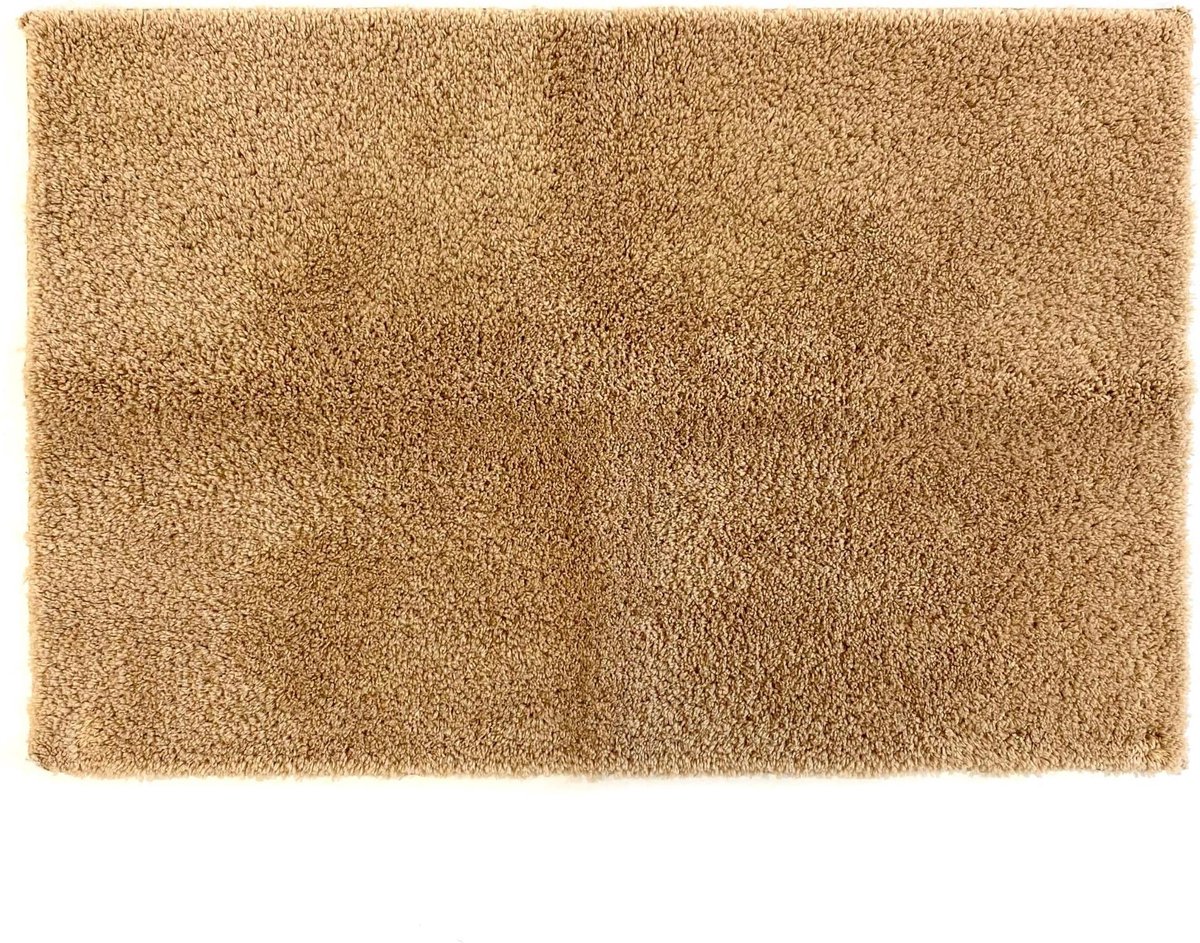 Lucy's Living Luxe badmat FUA Brown – 70 x 120 cm - beige – rechthoek - badkamer mat - badmatten - badtextiel - wonen – accessoires