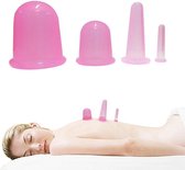 LOUZIR 4 Massage  Cupping Cups - gezonde huid - anti cellulite/sinaasappelhuid - Vacuüm Cupping Cups