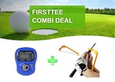 Firsttee - Combi DEAL - AANBIEDING - Digitale Scoreteller & Swing Guide - Verbeter je swing - Swingtrainer - Compact - Teller - Counter strike - Golf sport - Slagenteller - Golf ac