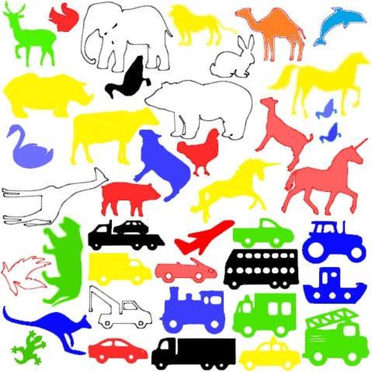 Raamfolie Dieren en Auto's