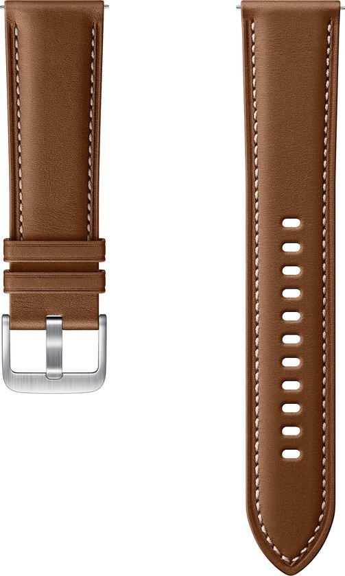 Bracelet cuir Samsung - Galaxy Watch 3 (41mm) - Marron | bol.com