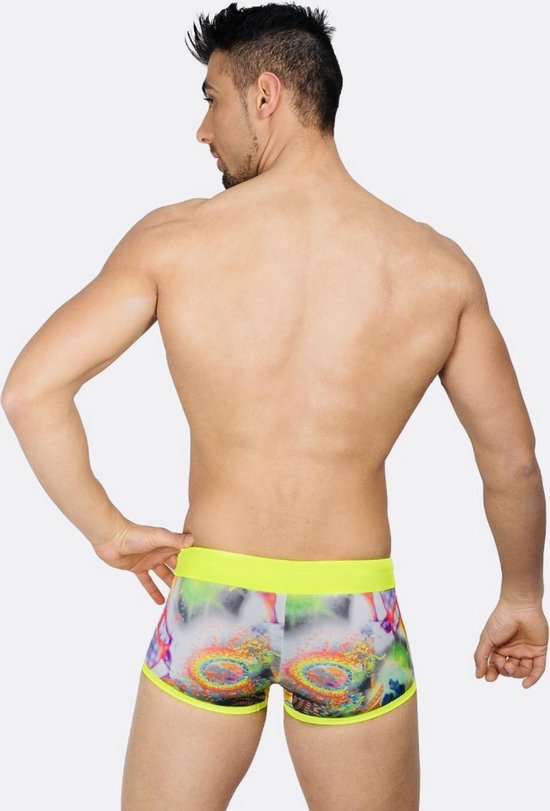 Eros Veneziani Fantasy Push-Up Boxer Swimwear Fluorescent Yellow -  zwemboxer mannen -... | bol.com