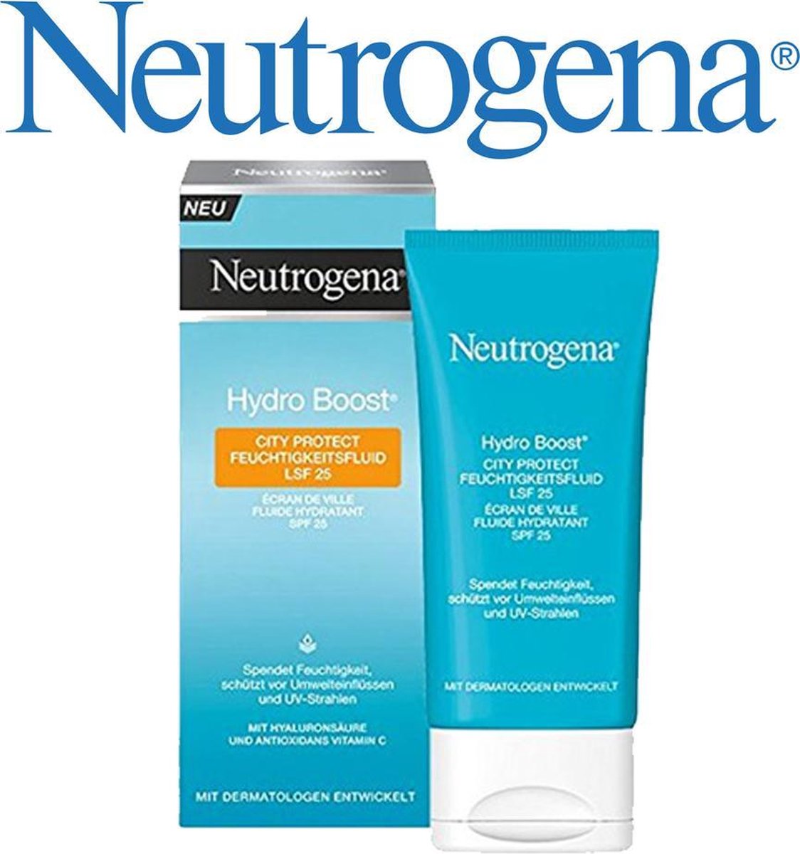 Neutrogena Crème de Jour Hydra Boost City Protect SPF25 - 50 ml | bol.com