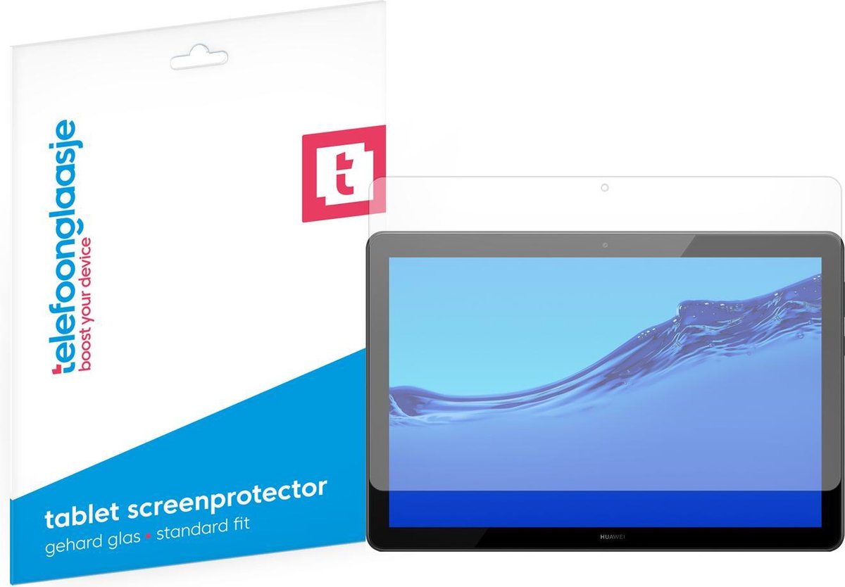 Huawei MediaPad T5 screenprotector gehard glas Case Friendly