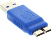 InLine USB Micro B (m) naar USB-A (m) adapter - USB3.0 / blauw