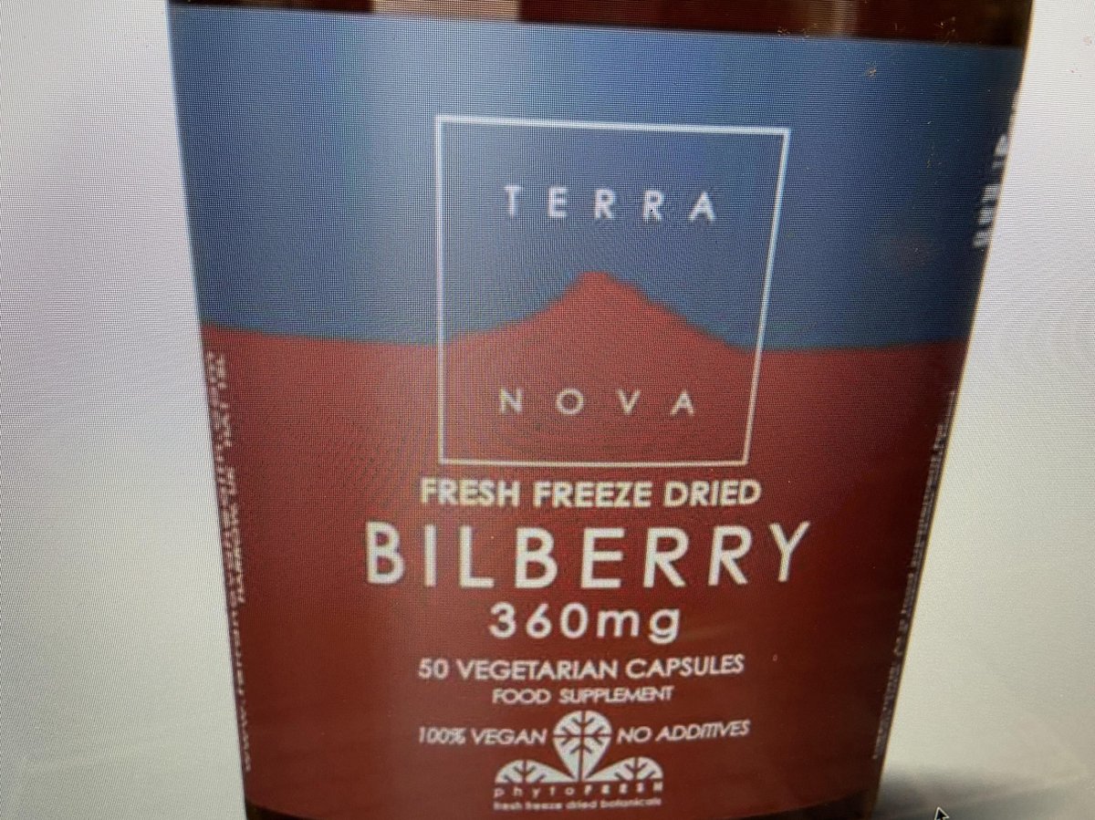 Terranova Bilberry 360 mg Inhoud: 50 vcaps