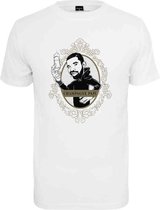 Mister tee champagne papi t-shirt in kleur wit in maat M